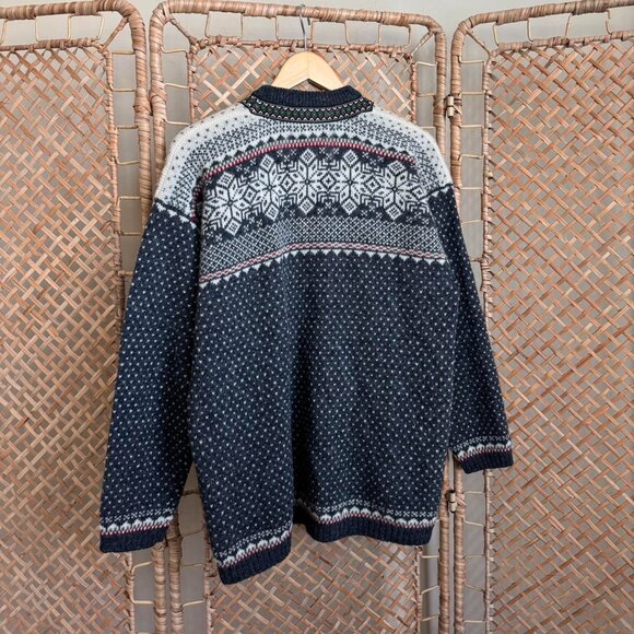 Vintage Fair Isle Clasp Front Cardigan - S - Picture 2 of 3